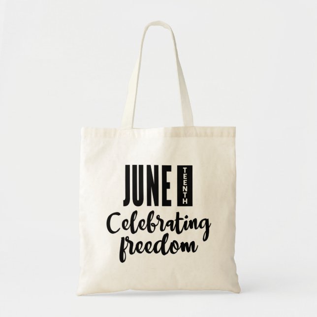 Bolsa Tote Décimo Junho, Liberdade da Afro-Americana. (Frente)