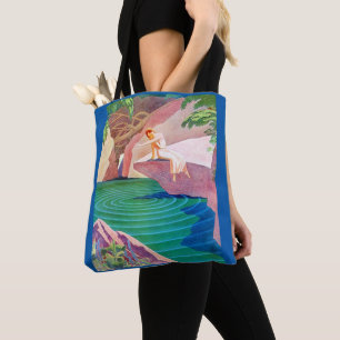 Bolsa Tote Deco de arte de 1931 por impressão