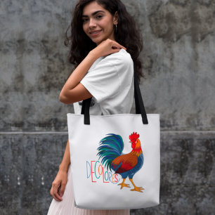 Bolsa Tote DeColores Cursillo Colorful Rooster