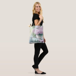 BOLSA TOTE DECORAÇÃO DE MESA DE PÁSCOA ROSA E VERDE PASTEL
