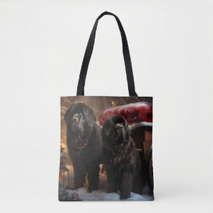 Bolsa Tote Decoração de Natal de Trenó Nevado de Terra Nova