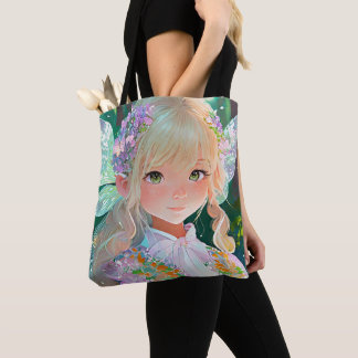Bolsa Tote Decoração de parede com arte de fada