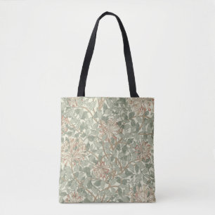Bolsa Tote Decoração Home moderna floral verde do Velho Mun