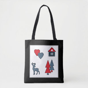Bolsa Tote decorações de Natal