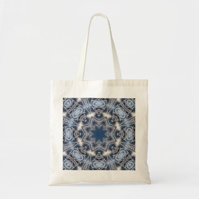 Bolsa Tote Decorativa Azul (Frente)