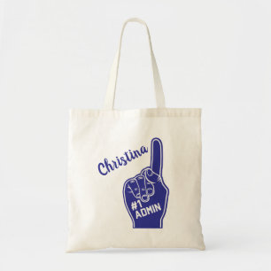 Bolsa Tote Dedo personalizado da espuma do Admin do número u