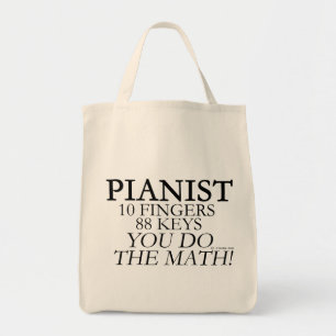 Bolsa Tote Dedos do pianista 10 88 chaves
