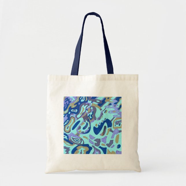 Bolsa Tote "Deep is the Ocean" Original Abstrato (Frente)