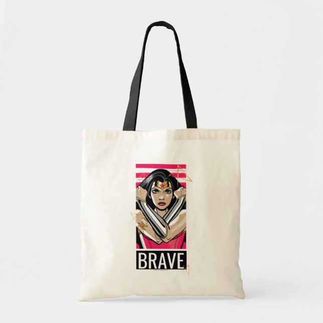 Bolsa Tote Defesa da Mulher Maravilha - Modelo (Frente)