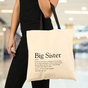 Bolsa Tote Definição da Melhor Irmã do Mundo