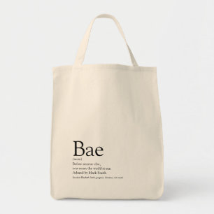 Bolsa Tote Definição de Bae Namorada Esposa