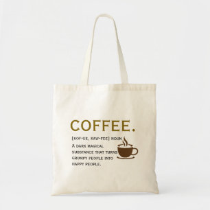 Bolsa Tote Definição de Café – Estilo Dicionário Divertido