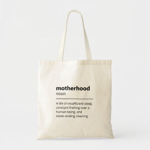 Bolsa Tote Definição de Dicionário de Motherhood Engraçada