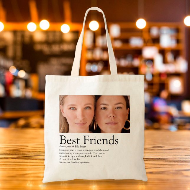 Bolsa Tote Definição de Foto dos Melhores Amigos (Criador carregado)