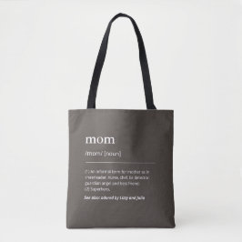 Bolsa Tote Definição de mãe com filhos nomes modernos