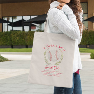 Bolsa Tote Definição de Mãe de Beisebol Clube Social