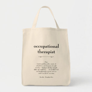 Bolsa Tote Definição de Terapêutica Ocupacional Obrigado Pres