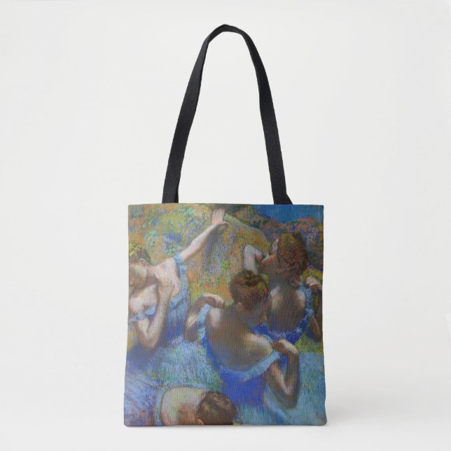 Bolsa Tote Degas Blue Dancers Pastel Fine Art Masterpiece (Frente)