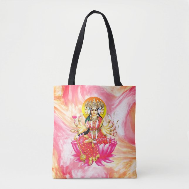 Bolsa Tote Deidade Hindu Gayatri Devi (Frente)
