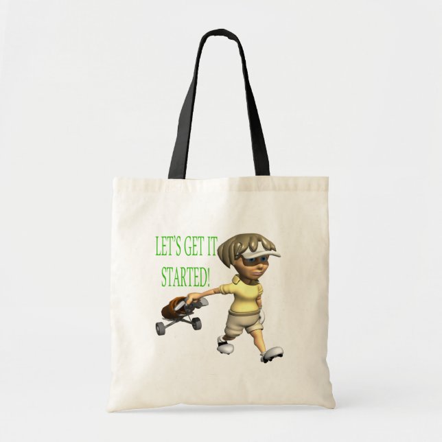 Bolsa Tote Deixa para obtê-lo começado (Frente)