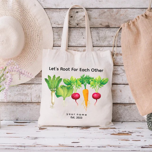 Bolsa Tote Deixa Raiz Para As Outras Raparigas De Amantes De  (Lets Root For Each Other Plant lover Girls Tote Bag)