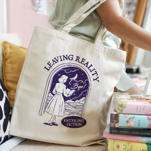 Bolsa Tote Deixando A Realidade Entrando Na Ficção Para O Liv