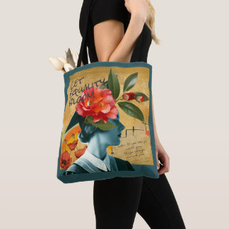 Bolsa Tote Deixe a Igualdade Bloom
