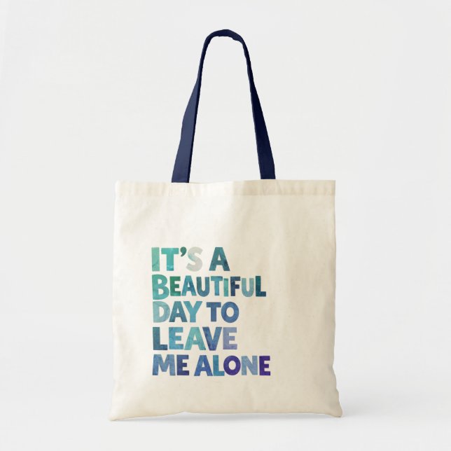 Bolsa Tote Deixe-me em Paz (Frente)
