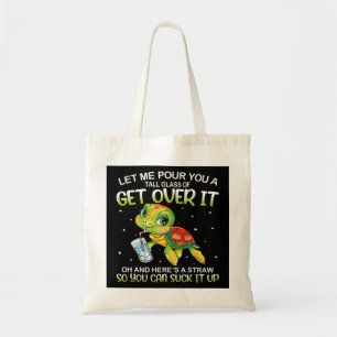 Bolsa Tote Deixe-Me Empurrá-Lo Um Copo Alto Para Superá-Lo.