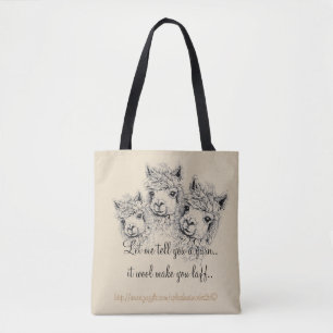 Bolsa Tote "Deixe-me te contar um fio."