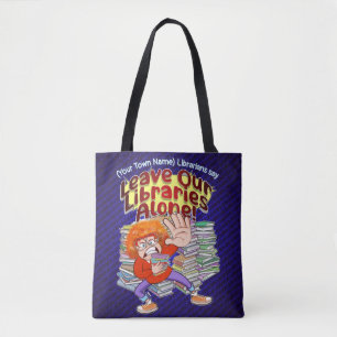 Bolsa Tote Deixe nossas bibliotecas sozinhas