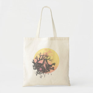 Bolsa Tote Deixe O Guia Da Lua, Lobo E Lua, Letras Russas