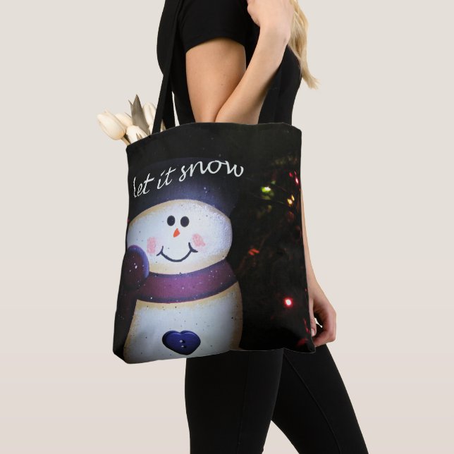 Bolsa Tote Deixe-o nevar (Close Up)