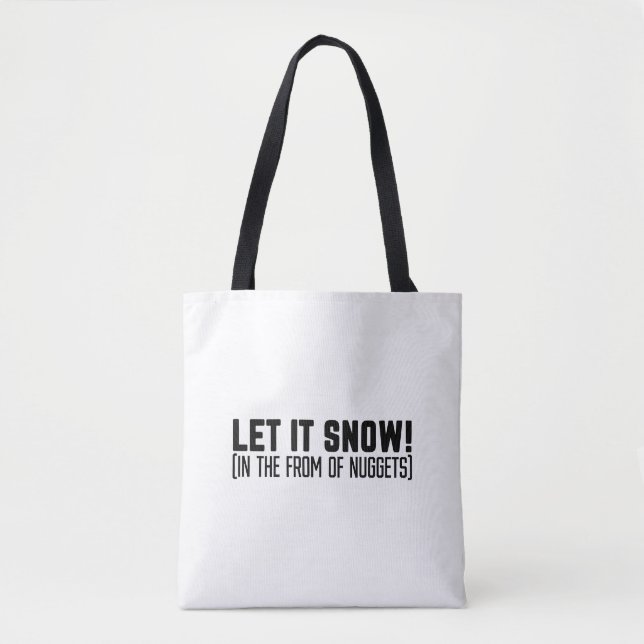 Bolsa Tote Deixe-o nevar (Frente)