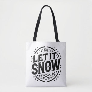 Bolsa Tote Deixe-o nevar Design de arte digital