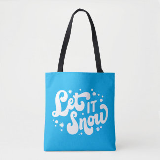 Bolsa Tote Deixe-o nevar Design de inverno