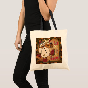 Bolsa Tote Deixe-o Snowman Soliday