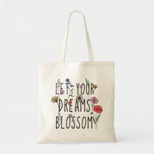 Bolsa Tote Deixe seus sonhos voarem com flores