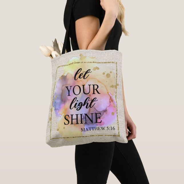 Bolsa Tote Deixe sua luz brilhar  (Close Up)