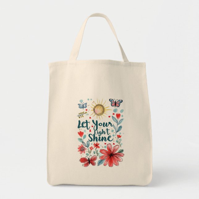 Bolsa Tote Deixe Sua Luz Brilhar (Frente)
