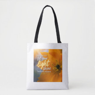 Bolsa Tote 🌞Deixe sua luz brilhar! Escritura inspiradora 🛍️