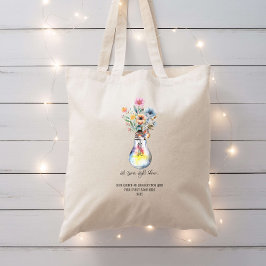 Bolsa Tote Deixe sua luz brilhar no domingo, Bíblia escolar p