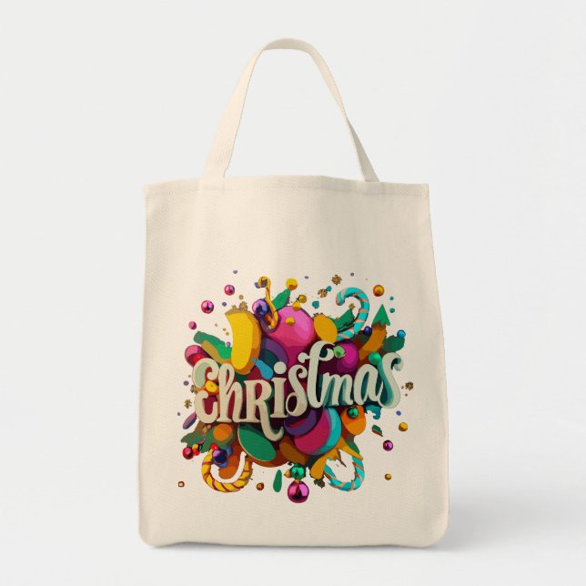 Bolsa Tote Deleite de Natal (Frente)