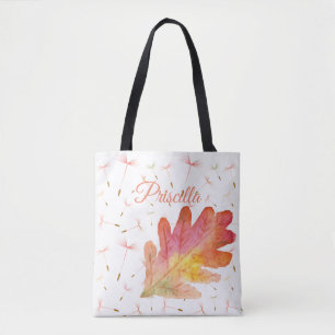 Bolsa Tote Delicar Dandelions e Folha de outono
