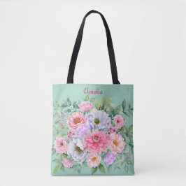Bolsa Tote Delicate Summer Garden Party Floral