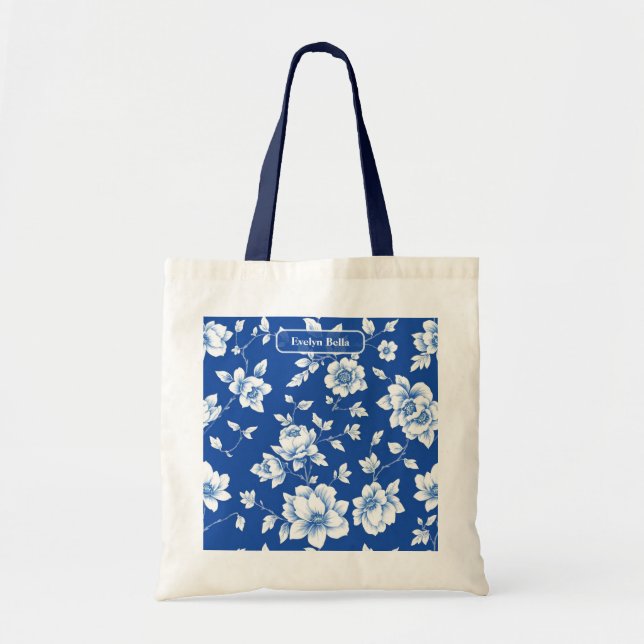 Bolsa Tote Delicate Winding Vines Coastal Elegance Art (Frente)