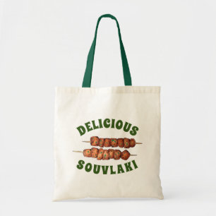 Bolsa Tote Delicioso Souvlaki Meat Pork Skewer Grego Cuisine