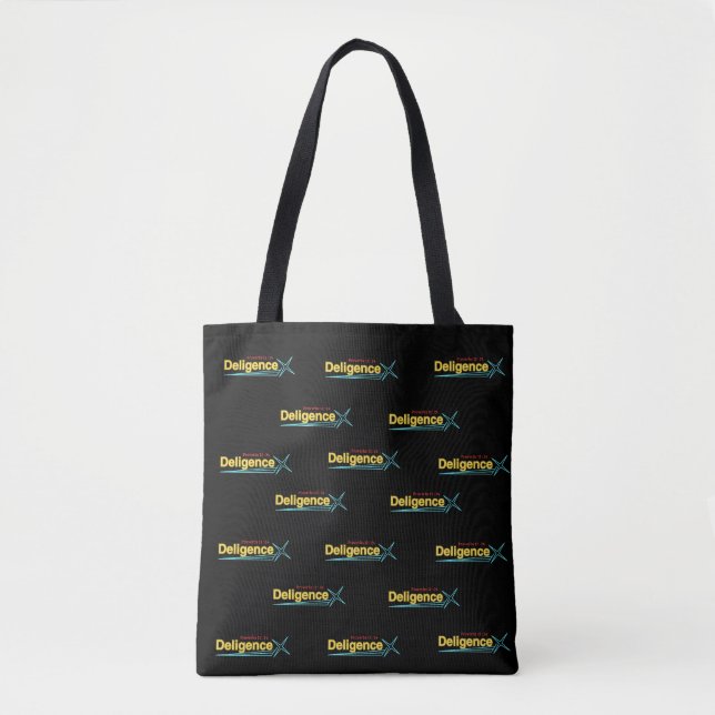 Bolsa Tote Deligência ( Provérbios 12 : 24 ) ToteBag (Frente)