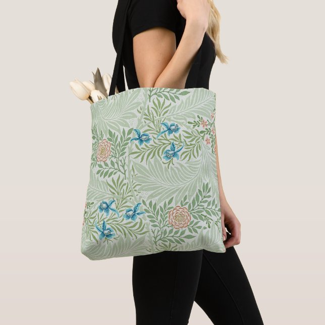 Bolsa Tote Delphinium William Morris Larkspur (Close Up)