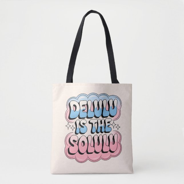 Bolsa Tote Delulu é o Solulu (Frente)